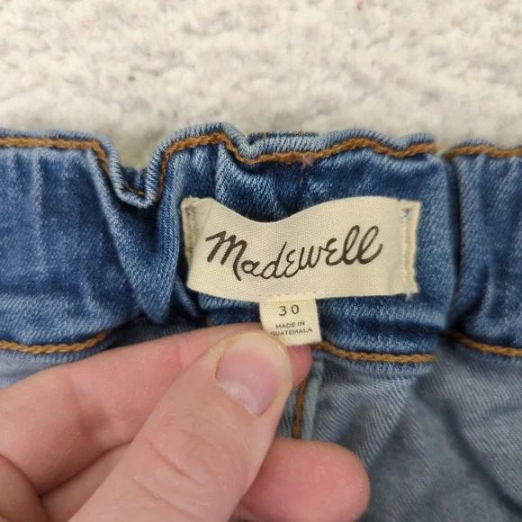 Madewell Pull-on Jeans Keefe Wash Womens Denim Jeans Size 30 Waist Casual NA951 - Picture 7 of 9